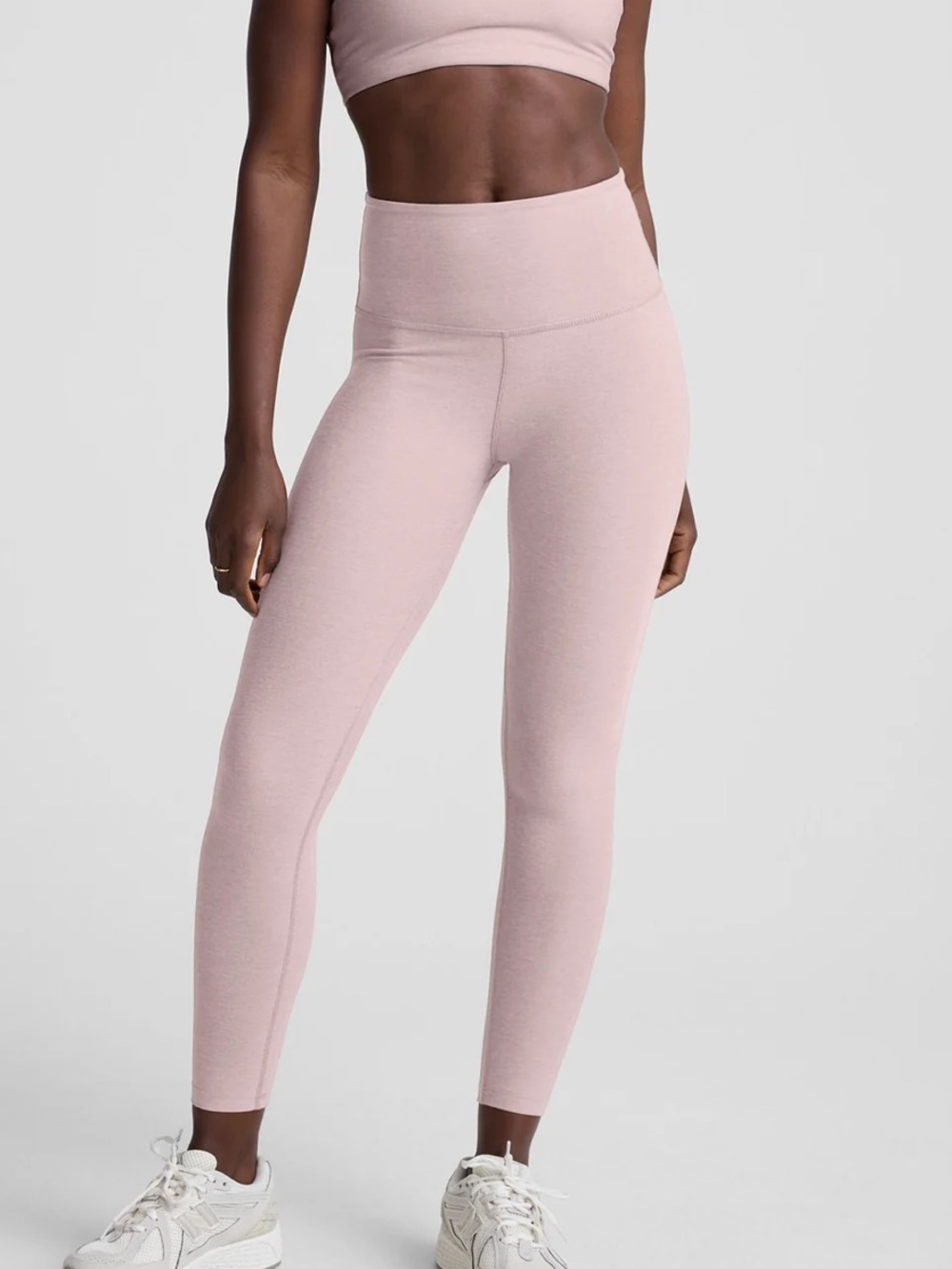 Beyond Yoga Spacedye Caught In The Midi Leggings S Pale Pink Heather High Rise